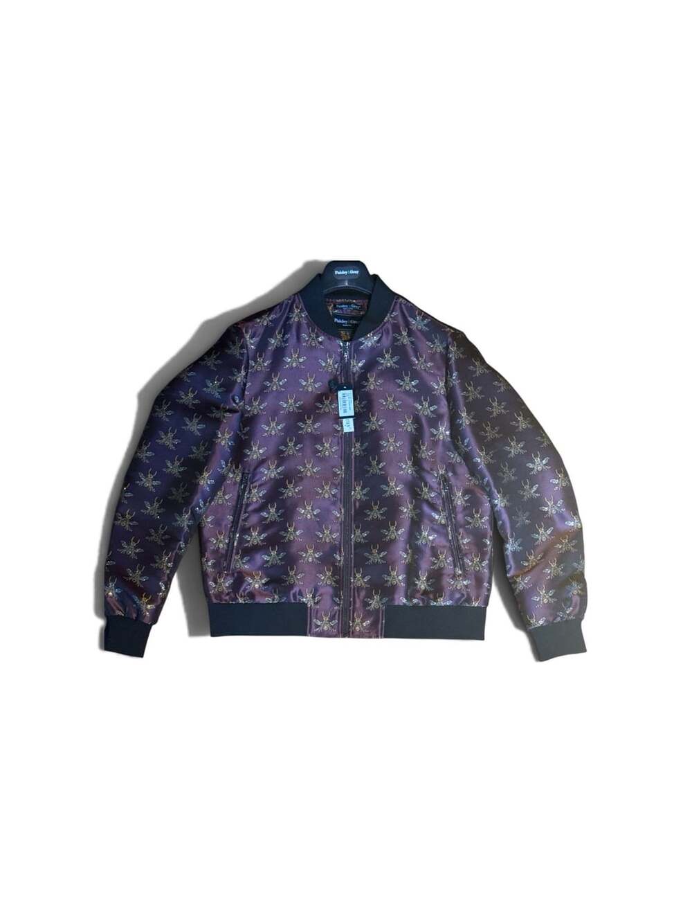 Paisley & Gray Hyde Bomber Jacket Black Bees
